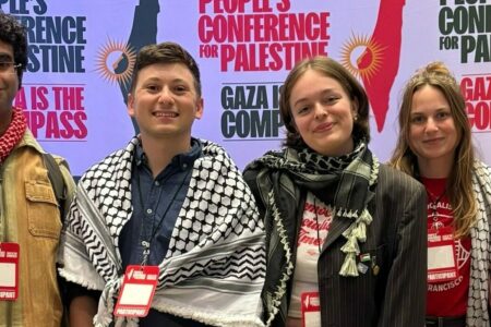 Comrades at the People's Conference for Palestine