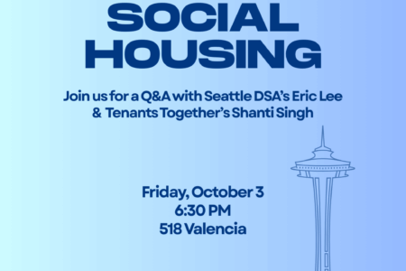 A graphic promoting the Municipal Social Housing event.